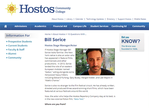 10 Questions with Bill Sorice